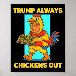 Poster Terca Terça-Feira de Taco Trump Sempre Desiste Ter