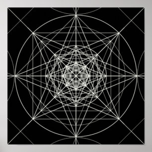 Poster Terceira geometria sagrado dimensional