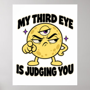 Poster Terceiro Olho Está Julgando Você Funny Lua Celesti