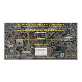 Póster Terceiro Templo - Distância de Viagem Sabá