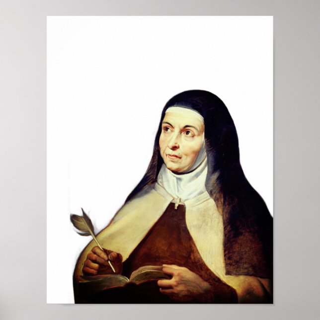 Poster Teresa de Ávila por Rubens (Frente)