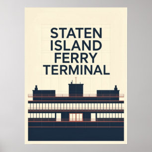 Poster Terminal da Balsa de Staten Island