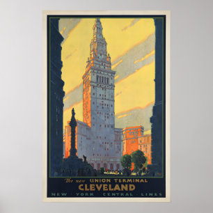 Poster Terminal da União de Cleveland - Cartaz de Viagem
