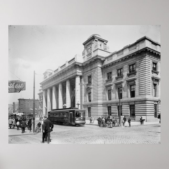 Póster Terminal de passageiros do comboio (Frente)