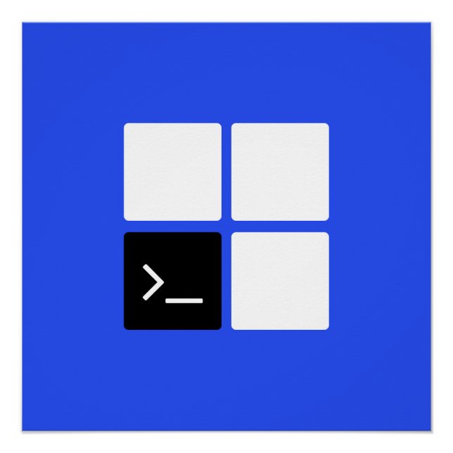 Póster Terminal do Windows (Frente)