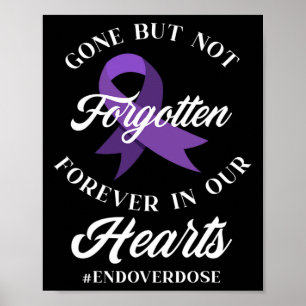 Poster Termine o Memorial do ente querido por overdose Co
