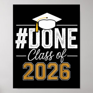 Poster Término da turma de 2026 formatura de graduação úl