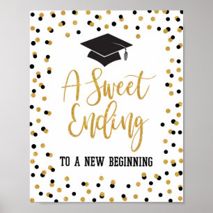 Poster Término doce a um sinal novo da graduação do