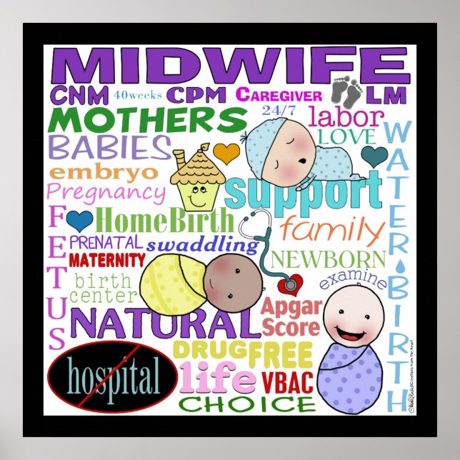 Poster Terminologia De Midwifery-Arte De Metrô (Frente)