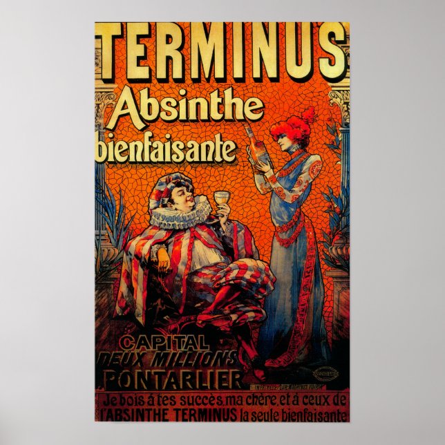 Poster Terminus Absinthe Vintage PosterEurope (Frente)
