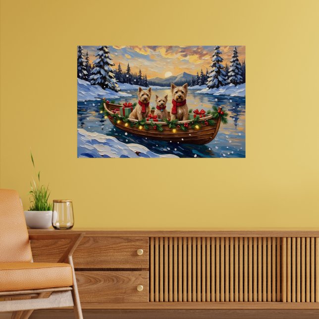 Poster Térmita de Capa Macia de Wheaten Natal Barca Féria (Sala de Estar 2)