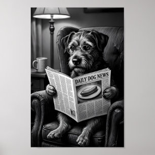 Poster Térmita Erudita Lendo Cartaz de Papel