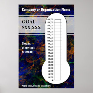 Póster Termômetro Azul Suave