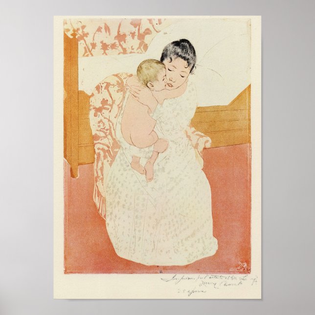 Poster Ternura materna de Mary Stevenson Cassatt (Frente)