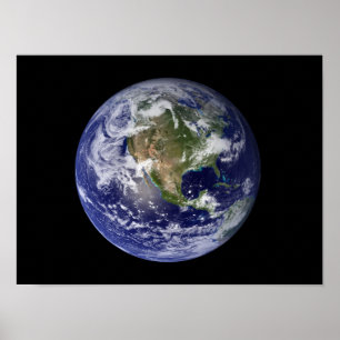 Poster Terra completa que mostra America do Norte