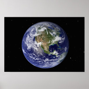 Poster Terra completa que mostra America do Norte 2