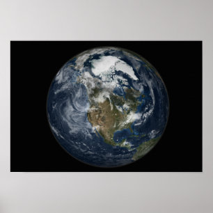 Póster Terra completa que mostra America do Norte 3