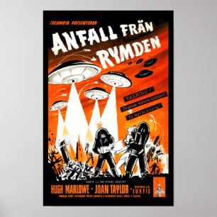 Póster Terra contra os pires de vôo