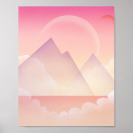 Poster Terra da Montanha Dreamy Pastel