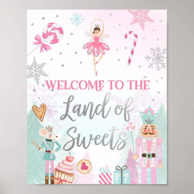 Poster Terra de Boas-vindas da Ballerina Nutcracker Balle (Frente)