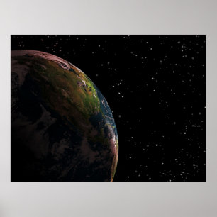 Póster Terra do Espaço