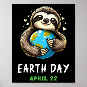 Poster Terra Engraçado Dia da Terra Fofo da Terra Planeta