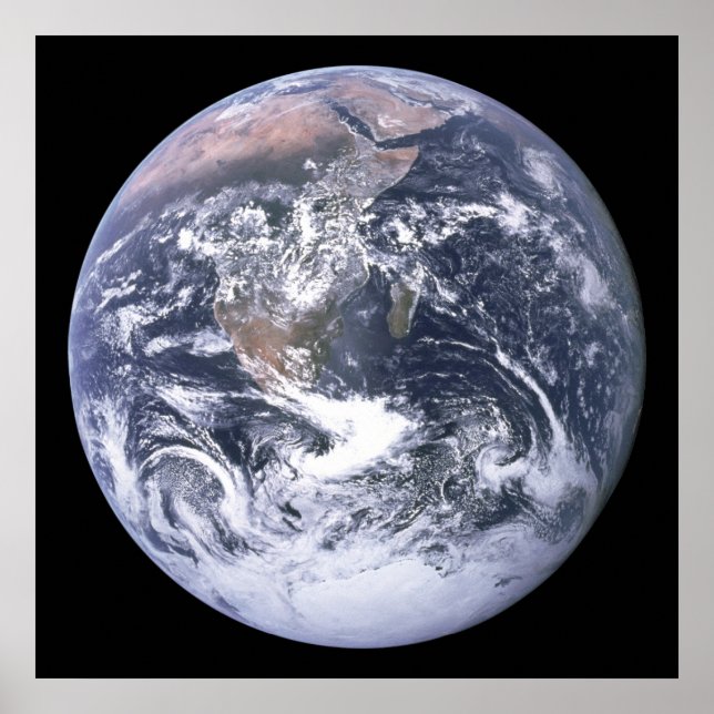 Póster Terra - Foto Apollo 17 (Frente)