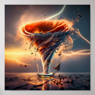 Poster Terra gerada por Inteligência Artificial