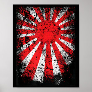 Poster Terra Japonesa Da Ascensão Sun Nippon Samurai Guer