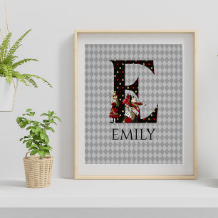 Poster Terra Maravilha Alice e Rainha dos Corações - Letr