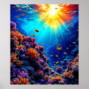 Poster Terra Maravilha do Coral Sunlit