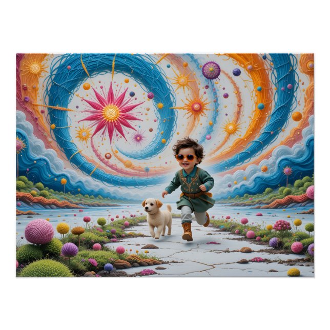 Póster Terra Maravilhosa da Bordada Mágica (Frente)