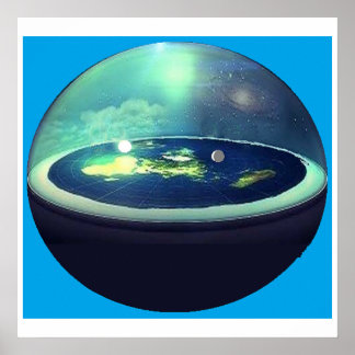 Poster Terra plana com domePoster