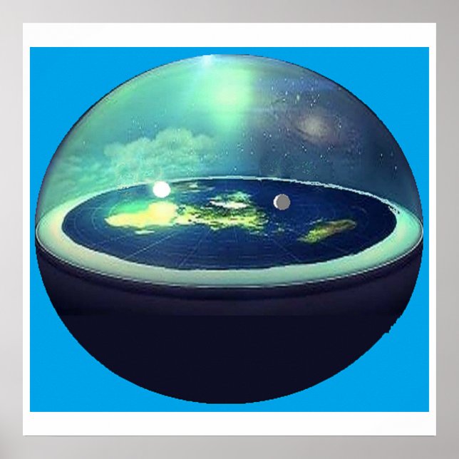 Poster Terra plana com domePoster (Frente)