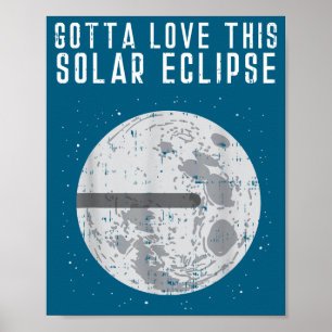 Poster Terra Plana Eclipse Solar Lua Teoria da Conspiraçã