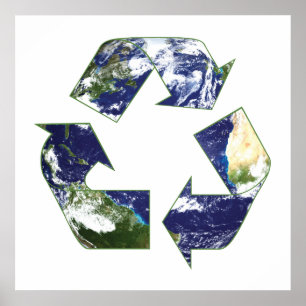 Póster Terra - Reciclagem