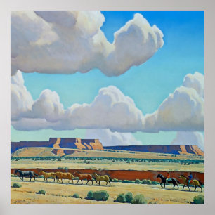 Poster “Terra Selvagem dos Navajos” por Maynard Dixon