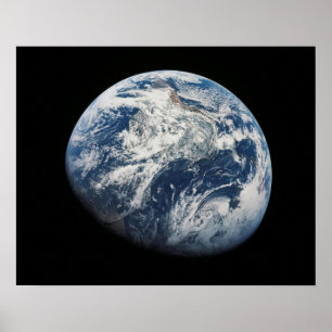 Póster Terra vista de Apollo 8