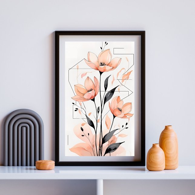 Poster Terracotta Bloom Geometry IV  (Criador carregado)