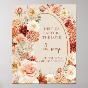 Poster Terracotta blush Nos ajude a capturar o amor oh sn