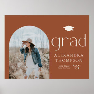 Poster Terracotta Boho - Graduação de Foto em Arco Minima