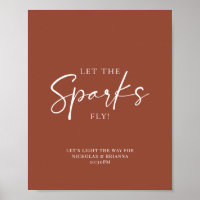 Terracotta Burnt Orange Wedding Sparkler Send Off