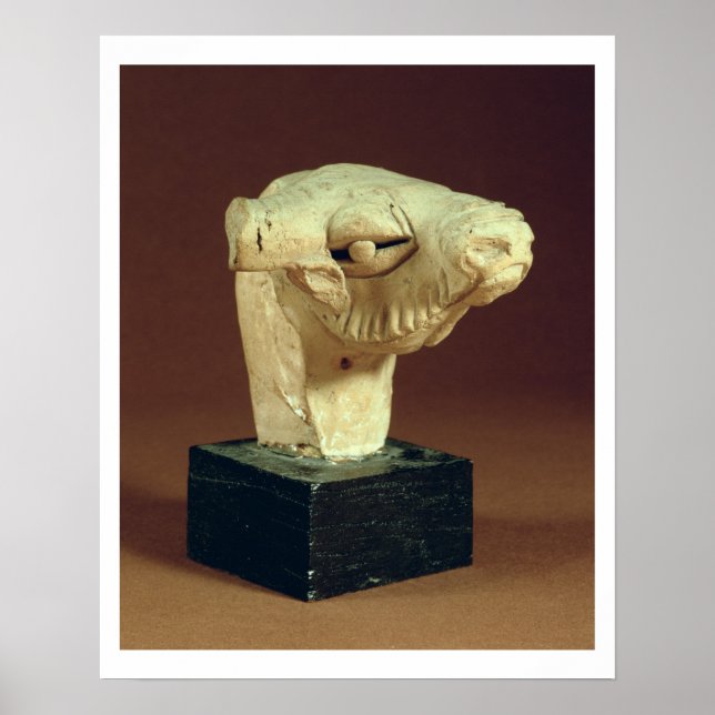 Póster Terracotta camel head, Mohenjodaro, 2300-1750 a.C. (Frente)
