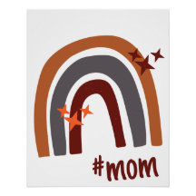 Terracotta Cinza Bohemian Rainbow Personalizado #m