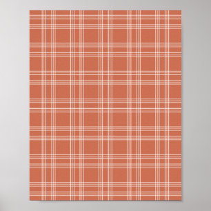Poster Terracotta Gingham