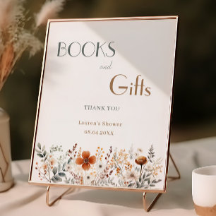 Poster Terracotta Livros de Chás de fraldas de flor selva