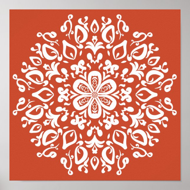 Póster Terracotta Mandala (Frente)