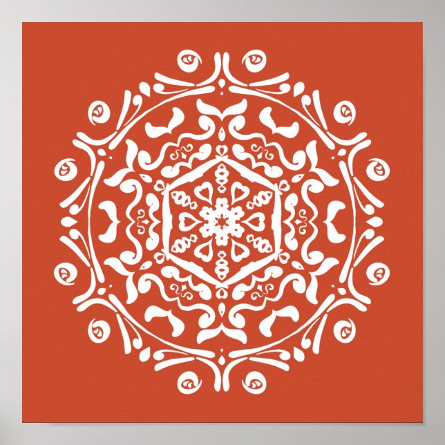 Póster Terracotta Mandala (Frente)