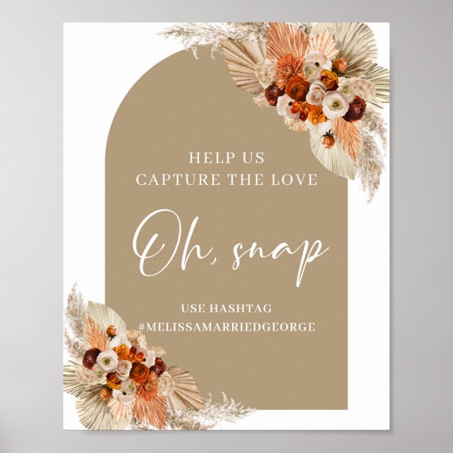 Poster Terracotta queimou borboleta laranja (Frente)