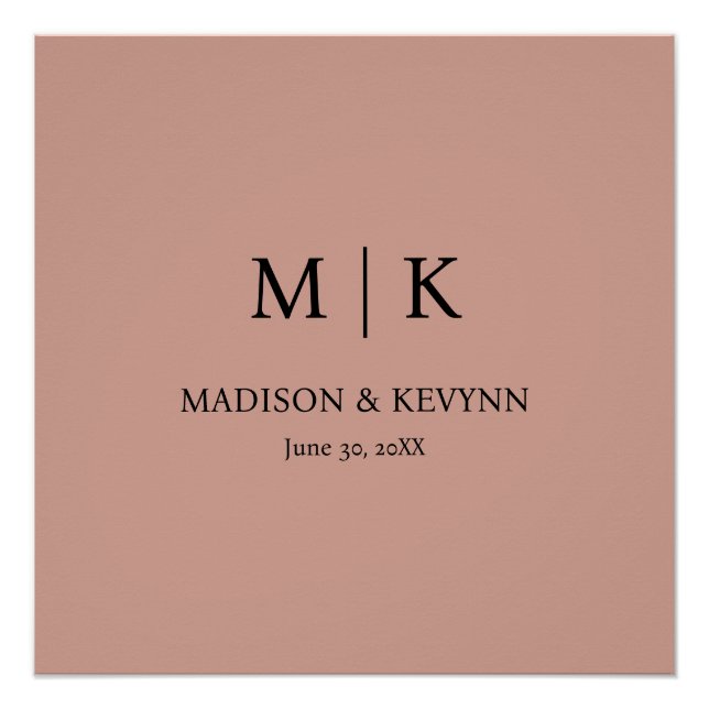 Póster Terracotta Wedding (Frente)